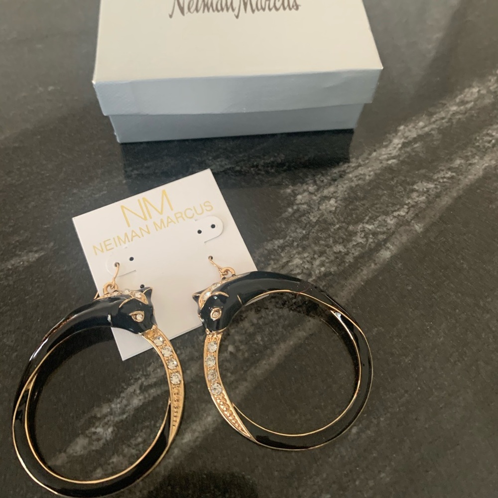Black Panther Hoop Earrings
